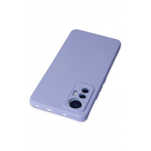 Newface Xiaomi Mi 12 Lite Kılıf Nano içi Kadife Silikon - Lila Newface Xiaomi Mi 12 Lite Kılıf Nano içi Kadife Silikon - Lila