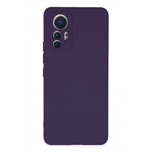 Newface Xiaomi Mi 12 Lite Kılıf Nano içi Kadife Silikon - Mor Newface Xiaomi Mi 12 Lite Kılıf Nano içi Kadife Silikon - Mor