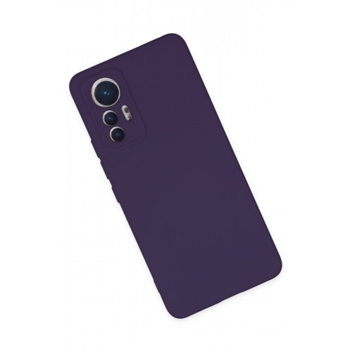 Newface Xiaomi Mi 12 Lite Kılıf Nano içi Kadife Silikon - Mor Newface Xiaomi Mi 12 Lite Kılıf Nano içi Kadife Silikon - Mor