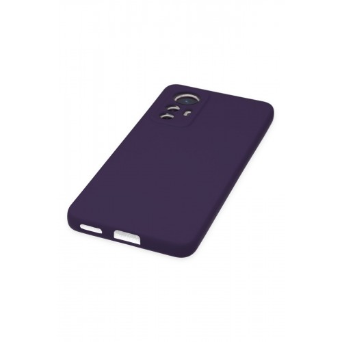 Newface Xiaomi Mi 12 Lite Kılıf Nano içi Kadife Silikon - Mor Newface Xiaomi Mi 12 Lite Kılıf Nano içi Kadife Silikon - Mor