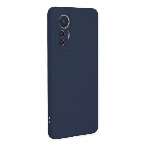 Newface Xiaomi Mi 12 Lite Kılıf Nano içi Kadife Silikon - Lacivert Newface Xiaomi Mi 12 Lite Kılıf Nano içi Kadife Silikon - Lacivert