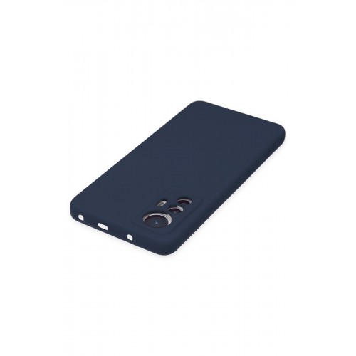 Newface Xiaomi Mi 12 Lite Kılıf Nano içi Kadife Silikon - Lacivert Newface Xiaomi Mi 12 Lite Kılıf Nano içi Kadife Silikon - Lacivert