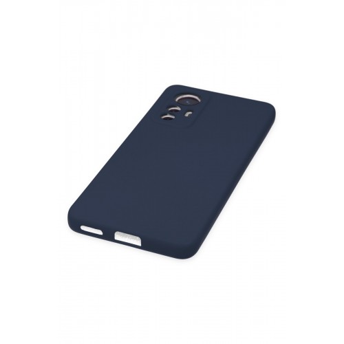 Newface Xiaomi Mi 12 Lite Kılıf Nano içi Kadife Silikon - Lacivert Newface Xiaomi Mi 12 Lite Kılıf Nano içi Kadife Silikon - Lacivert