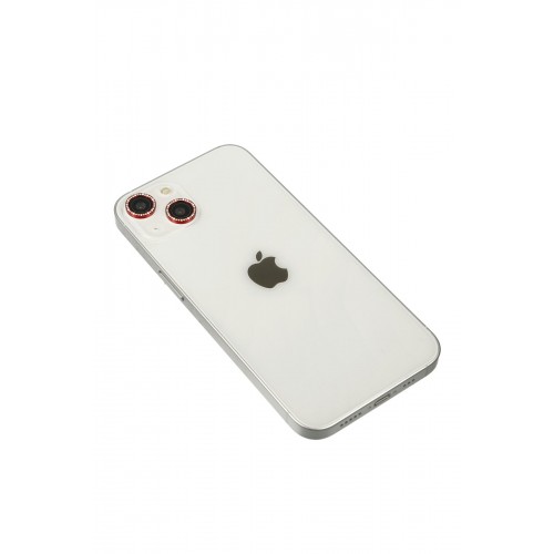 Newface iPhone 14 Diamond Kamera Lens - Kırmızı Newface iPhone 14 Diamond Kamera Lens - Kırmızı
