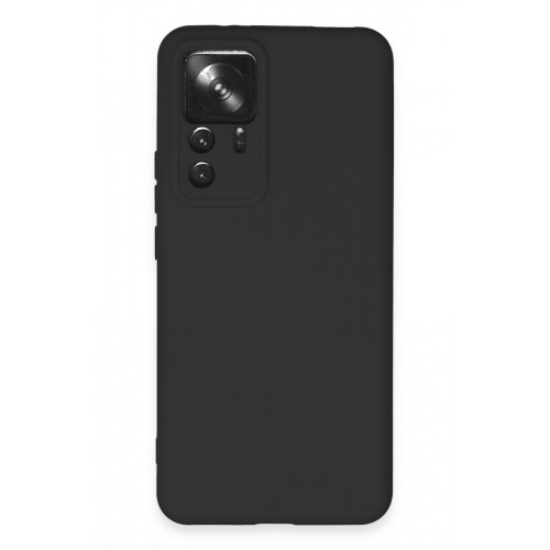Newface Xiaomi Mi 12T Pro Kılıf Nano içi Kadife Silikon - Siyah Newface Xiaomi Mi 12T Pro Kılıf Nano içi Kadife Silikon - Siyah