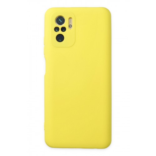 Newface Xiaomi Poco M5s Kılıf Nano içi Kadife Silikon - Sarı Newface Xiaomi Poco M5s Kılıf Nano içi Kadife Silikon - Sarı