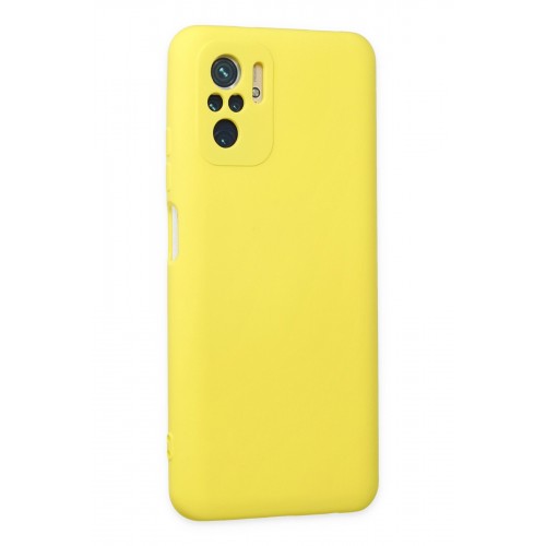 Newface Xiaomi Poco M5s Kılıf Nano içi Kadife Silikon - Sarı Newface Xiaomi Poco M5s Kılıf Nano içi Kadife Silikon - Sarı