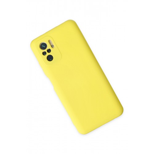 Newface Xiaomi Poco M5s Kılıf Nano içi Kadife Silikon - Sarı Newface Xiaomi Poco M5s Kılıf Nano içi Kadife Silikon - Sarı