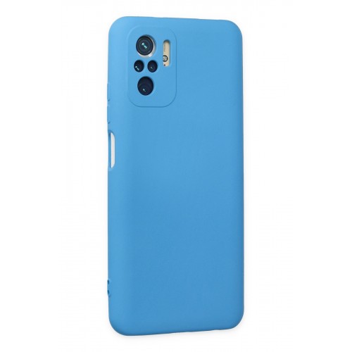Newface Xiaomi Poco M5s Kılıf Nano içi Kadife Silikon - Mavi Newface Xiaomi Poco M5s Kılıf Nano içi Kadife Silikon - Mavi