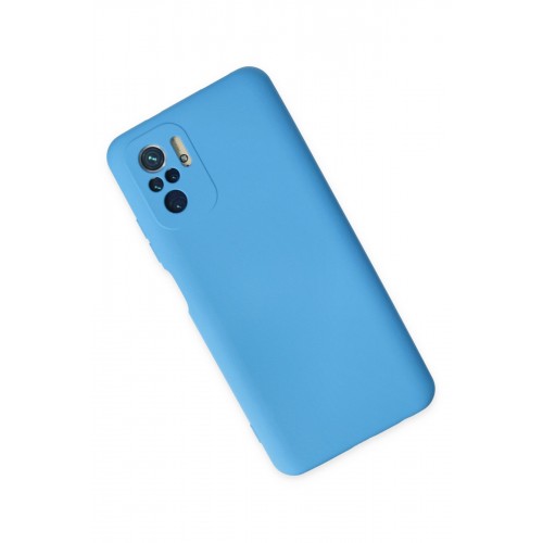 Newface Xiaomi Poco M5s Kılıf Nano içi Kadife Silikon - Mavi Newface Xiaomi Poco M5s Kılıf Nano içi Kadife Silikon - Mavi