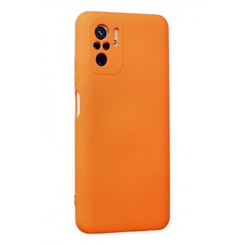 Newface Xiaomi Poco M5s Kılıf Nano içi Kadife Silikon - Turuncu Newface Xiaomi Poco M5s Kılıf Nano içi Kadife Silikon - Turuncu