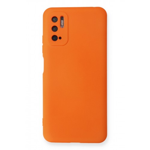 Newface Xiaomi Redmi Note 11 SE Kılıf Nano içi Kadife  Silikon - Turuncu
