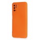 Newface Xiaomi Redmi Note 11 SE Kılıf Nano içi Kadife  Silikon - Turuncu