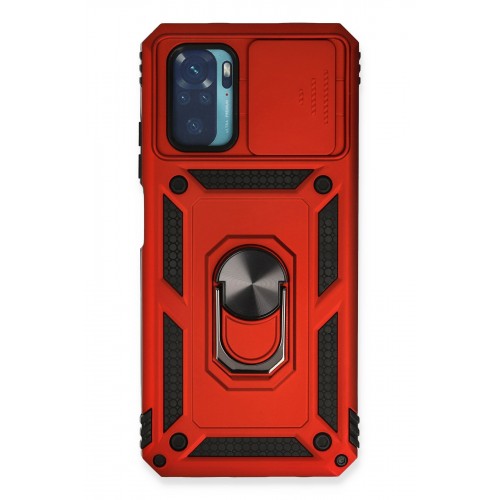 Newface Xiaomi Poco M5s Kılıf Pars Lens Yüzüklü Silikon - Kırmızı Newface Xiaomi Poco M5s Kılıf Pars Lens Yüzüklü Silikon - Kırmızı