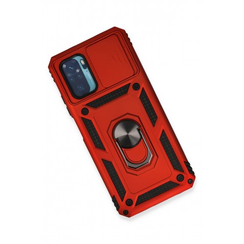 Newface Xiaomi Poco M5s Kılıf Pars Lens Yüzüklü Silikon - Kırmızı Newface Xiaomi Poco M5s Kılıf Pars Lens Yüzüklü Silikon - Kırmızı