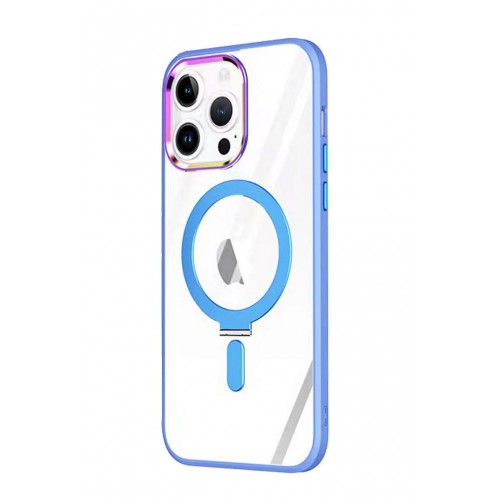 Newface iPhone 14 Pro Max Kılıf Mudo Magneticsafe Standlı Kapak - Sierra Blue Newface iPhone 14 Pro Max Kılıf Mudo Magneticsafe Standlı Kapak - Sierra Blue