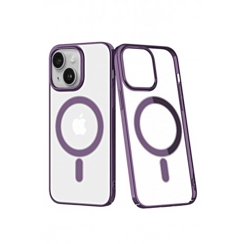 Newface iPhone 13 Kılıf Element Magneticsafe Sert Kapak - Derin Mor Newface iPhone 13 Kılıf Element Magneticsafe Sert Kapak - Derin Mor