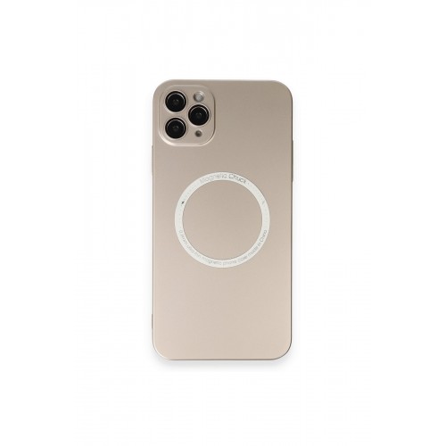 Newface iPhone 11 Pro Max Kılıf Jack Magneticsafe Lens Silikon - Gold Newface iPhone 11 Pro Max Kılıf Jack Magneticsafe Lens Silikon - Gold