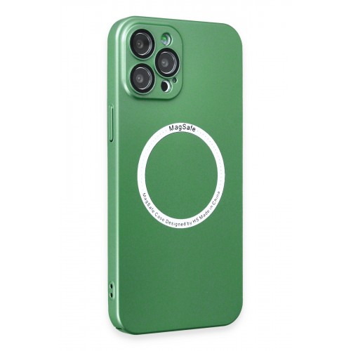 Newface iPhone 12 Pro Max Kılıf Jack Magneticsafe Lens Silikon - Yeşil Newface iPhone 12 Pro Max Kılıf Jack Magneticsafe Lens Silikon - Yeşil