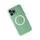 Newface iPhone 12 Pro Max Kılıf Jack Magneticsafe Lens Silikon - Yeşil Newface iPhone 12 Pro Max Kılıf Jack Magneticsafe Lens Silikon - Yeşil