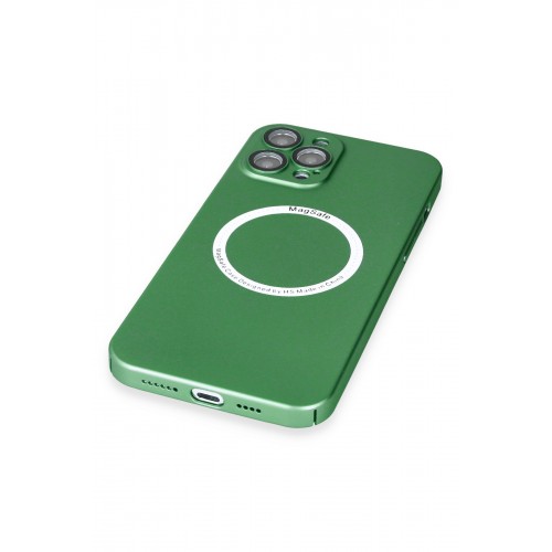 Newface iPhone 12 Pro Max Kılıf Jack Magneticsafe Lens Silikon - Yeşil Newface iPhone 12 Pro Max Kılıf Jack Magneticsafe Lens Silikon - Yeşil