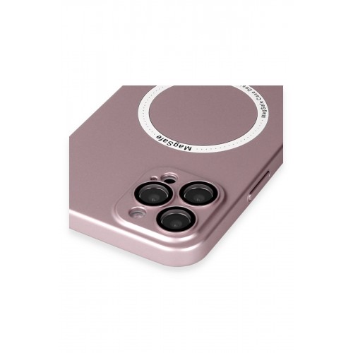 Newface iPhone 12 Pro Max Kılıf Jack Magneticsafe Lens Silikon - Rose Gold Newface iPhone 12 Pro Max Kılıf Jack Magneticsafe Lens Silikon - Rose Gold