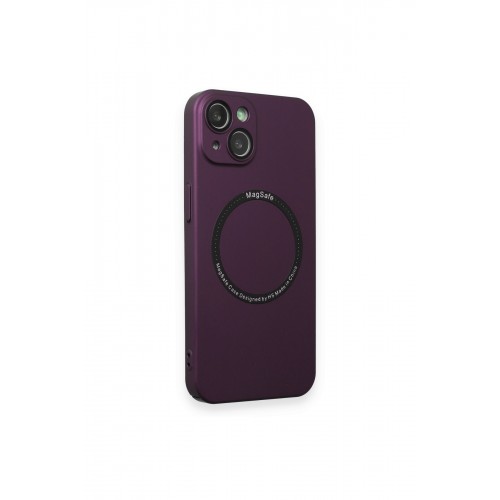 Newface iPhone 13 Kılıf Jack Magneticsafe Lens Silikon - Mürdüm Newface iPhone 13 Kılıf Jack Magneticsafe Lens Silikon - Mürdüm