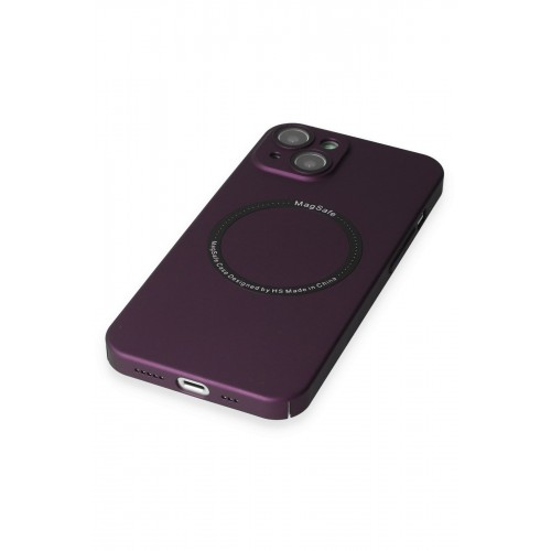 Newface iPhone 13 Kılıf Jack Magneticsafe Lens Silikon - Mürdüm Newface iPhone 13 Kılıf Jack Magneticsafe Lens Silikon - Mürdüm
