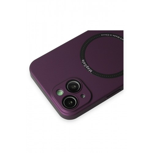 Newface iPhone 13 Kılıf Jack Magneticsafe Lens Silikon - Mürdüm Newface iPhone 13 Kılıf Jack Magneticsafe Lens Silikon - Mürdüm
