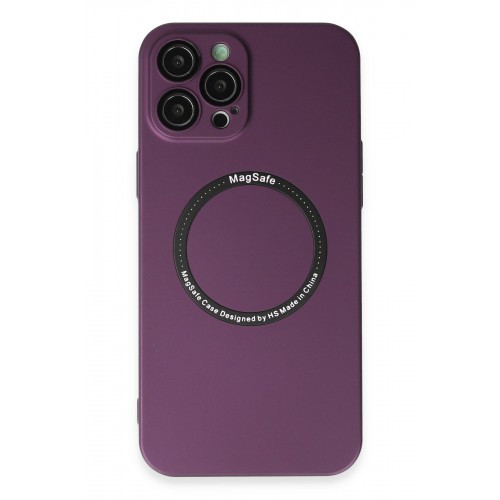 Newface iPhone 12 Pro Kılıf Jack Magneticsafe Lens Silikon - Mürdüm Newface iPhone 12 Pro Kılıf Jack Magneticsafe Lens Silikon - Mürdüm