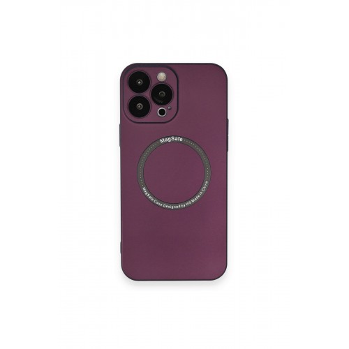 Newface iPhone 13 Pro Max Kılıf Jack Magneticsafe Lens Silikon - Mürdüm Newface iPhone 13 Pro Max Kılıf Jack Magneticsafe Lens Silikon - Mürdüm