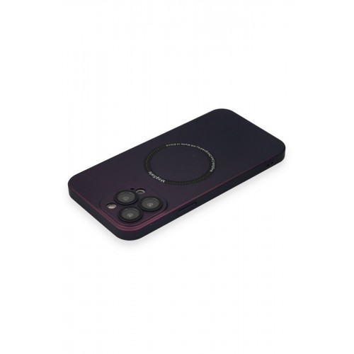 Newface iPhone 14 Pro Kılıf Jack Magneticsafe Lens Silikon - Mürdüm Newface iPhone 14 Pro Kılıf Jack Magneticsafe Lens Silikon - Mürdüm