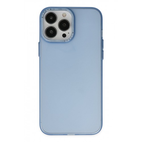 Newface iPhone 13 Pro Max Kılıf Modos Metal Kapak - Mavi Newface iPhone 13 Pro Max Kılıf Modos Metal Kapak - Mavi