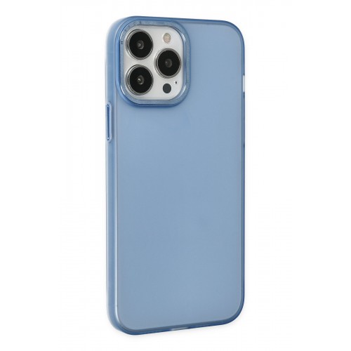 Newface iPhone 13 Pro Max Kılıf Modos Metal Kapak - Mavi Newface iPhone 13 Pro Max Kılıf Modos Metal Kapak - Mavi