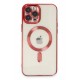 Newface iPhone 12 Pro Kılıf Kross Magneticsafe Kapak - Kırmızı Newface iPhone 12 Pro Kılıf Kross Magneticsafe Kapak - Kırmızı