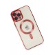 Newface iPhone 12 Pro Kılıf Kross Magneticsafe Kapak - Kırmızı Newface iPhone 12 Pro Kılıf Kross Magneticsafe Kapak - Kırmızı