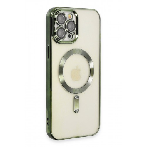 Newface iPhone 12 Pro Kılıf Kross Magneticsafe Kapak - Koyu Yeşil Newface iPhone 12 Pro Kılıf Kross Magneticsafe Kapak - Koyu Yeşil