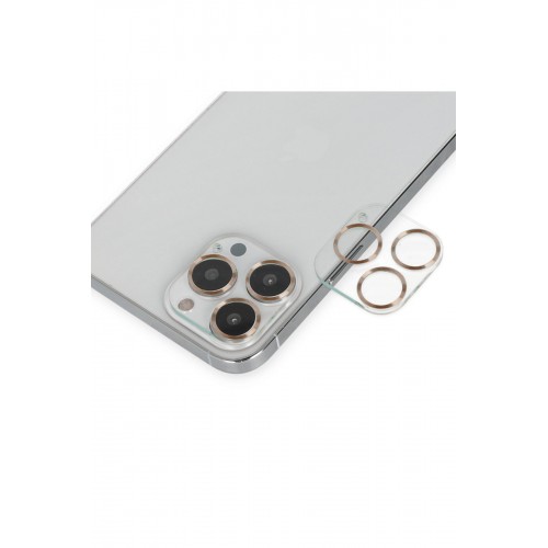 Newface iPhone 14 Pro Max Band Metal Kamera Lens - Gold Newface iPhone 14 Pro Max Band Metal Kamera Lens - Gold