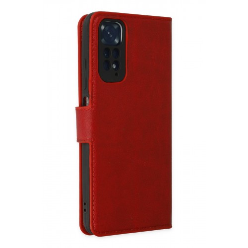 Newface Xiaomi Redmi Note 11 Kılıf Trend S Plus Kapaklı Kılıf - Kırmızı Newface Xiaomi Redmi Note 11 Kılıf Trend S Plus Kapaklı Kılıf - Kırmızı