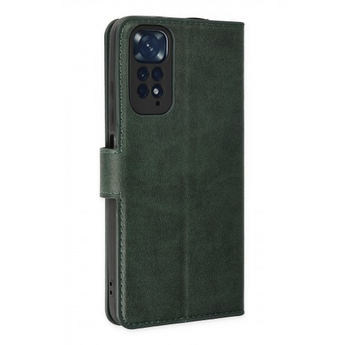Newface Xiaomi Redmi Note 11 Kılıf Trend S Plus Kapaklı Kılıf - Yeşil Newface Xiaomi Redmi Note 11 Kılıf Trend S Plus Kapaklı Kılıf - Yeşil