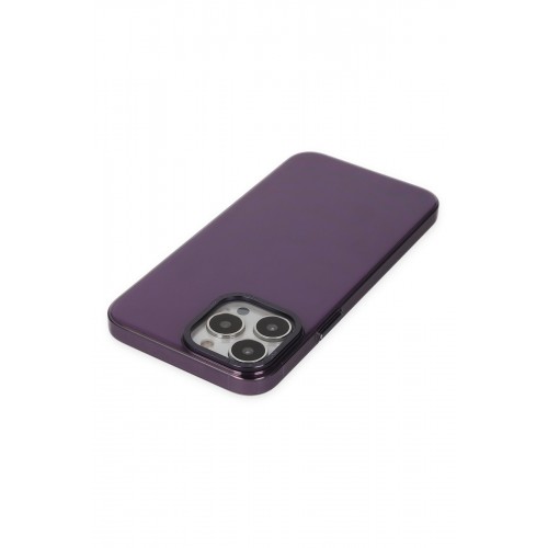 Newface iPhone 13 Pro Max Kılıf Anka PC Sert Metal Kapak - Mor Newface iPhone 13 Pro Max Kılıf Anka PC Sert Metal Kapak - Mor