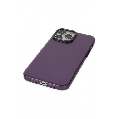 Newface iPhone 13 Pro Max Kılıf Anka PC Sert Metal Kapak - Mor Newface iPhone 13 Pro Max Kılıf Anka PC Sert Metal Kapak - Mor