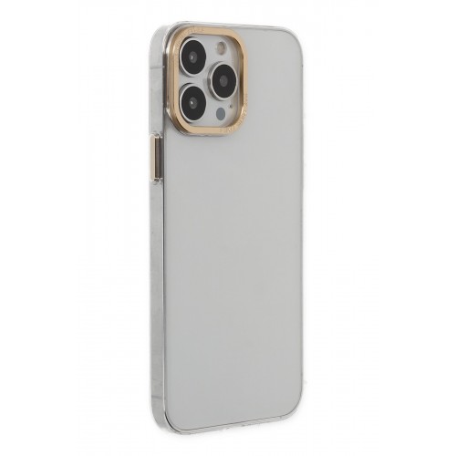 Newface iPhone 13 Pro Kılıf Anka PC Sert Metal Kapak - Şeffaf Newface iPhone 13 Pro Kılıf Anka PC Sert Metal Kapak - Şeffaf