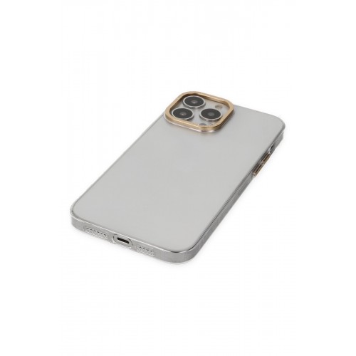 Newface iPhone 13 Pro Kılıf Anka PC Sert Metal Kapak - Şeffaf Newface iPhone 13 Pro Kılıf Anka PC Sert Metal Kapak - Şeffaf
