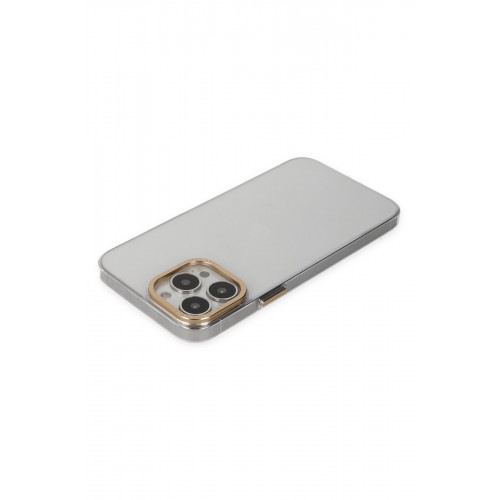 Newface iPhone 13 Pro Kılıf Anka PC Sert Metal Kapak - Şeffaf Newface iPhone 13 Pro Kılıf Anka PC Sert Metal Kapak - Şeffaf