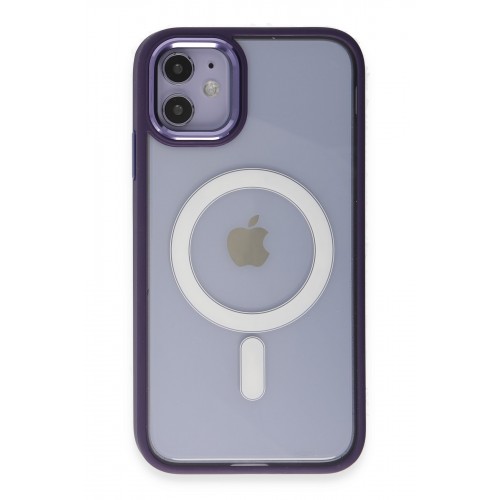 Newface iPhone 11 Kılıf Room Magneticsafe Silikon - Derin Mor Newface iPhone 11 Kılıf Room Magneticsafe Silikon - Derin Mor