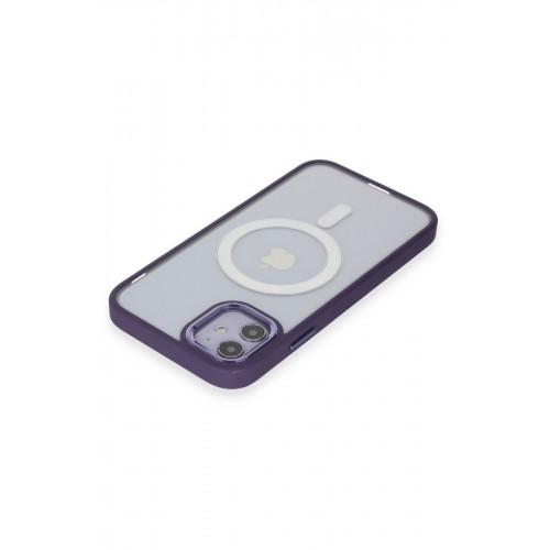 Newface iPhone 11 Kılıf Room Magneticsafe Silikon - Derin Mor Newface iPhone 11 Kılıf Room Magneticsafe Silikon - Derin Mor