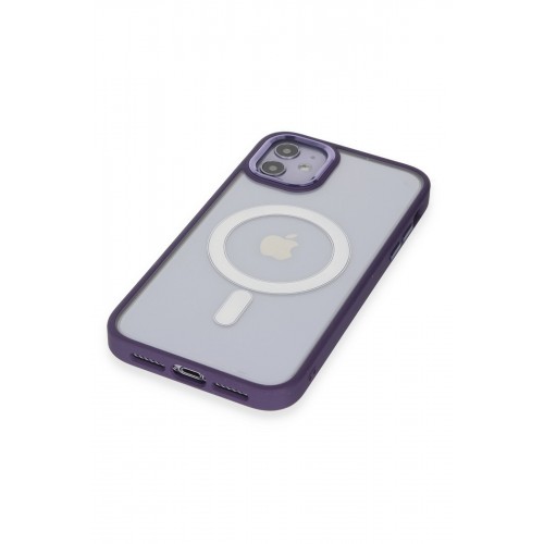 Newface iPhone 11 Kılıf Room Magneticsafe Silikon - Derin Mor Newface iPhone 11 Kılıf Room Magneticsafe Silikon - Derin Mor