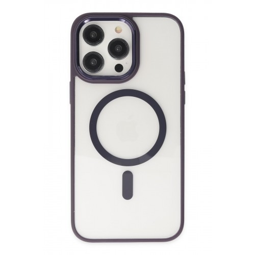 Newface iPhone 14 Pro Max Kılıf Room Magneticsafe Silikon - Derin Mor Newface iPhone 14 Pro Max Kılıf Room Magneticsafe Silikon - Derin Mor