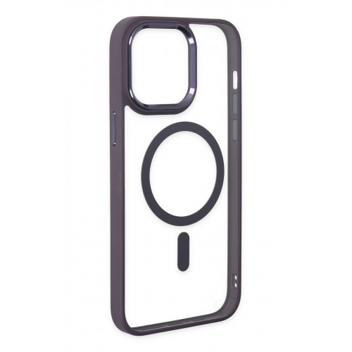 Newface iPhone 14 Pro Max Kılıf Room Magneticsafe Silikon - Derin Mor Newface iPhone 14 Pro Max Kılıf Room Magneticsafe Silikon - Derin Mor